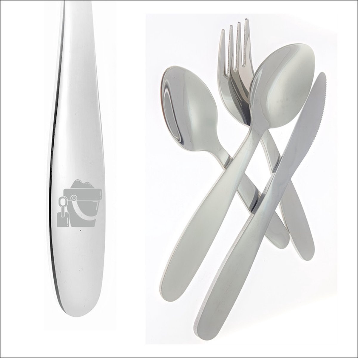 Goedkoopste Kinderbestek Met Gravering - Zand Speelgoed