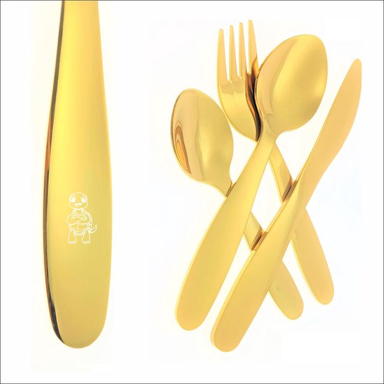 Doubles Couverts Pour Enfants Avec Gravure Set De Couverts En Acier