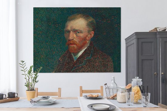 Toile - Peinture Art - Van Gogh - Maîtres Anciens - Autoportrait - 160x120 cm - Décoration Décoration murale - Chambre