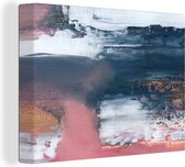 Canvas Schilderij Abstract - Verf - Design - 80x60 cm - Wanddecoratie