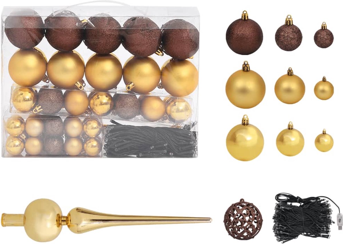 Slanke kerstboom met led's en ballen set 180 cm groen