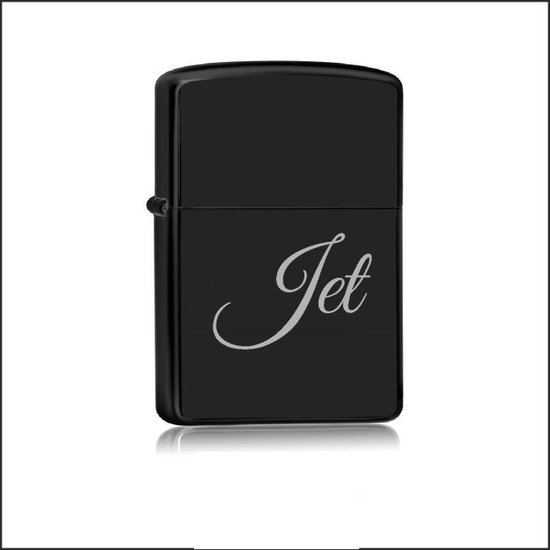 Briquet Zwart Avec Nom - Jet