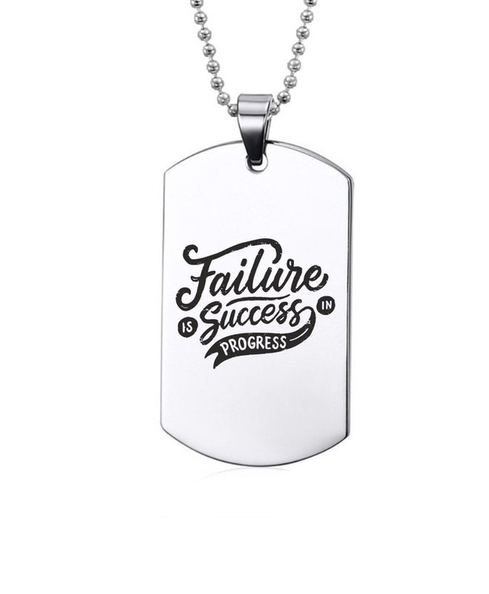Ketting RVS - Failure is Succes In Progress