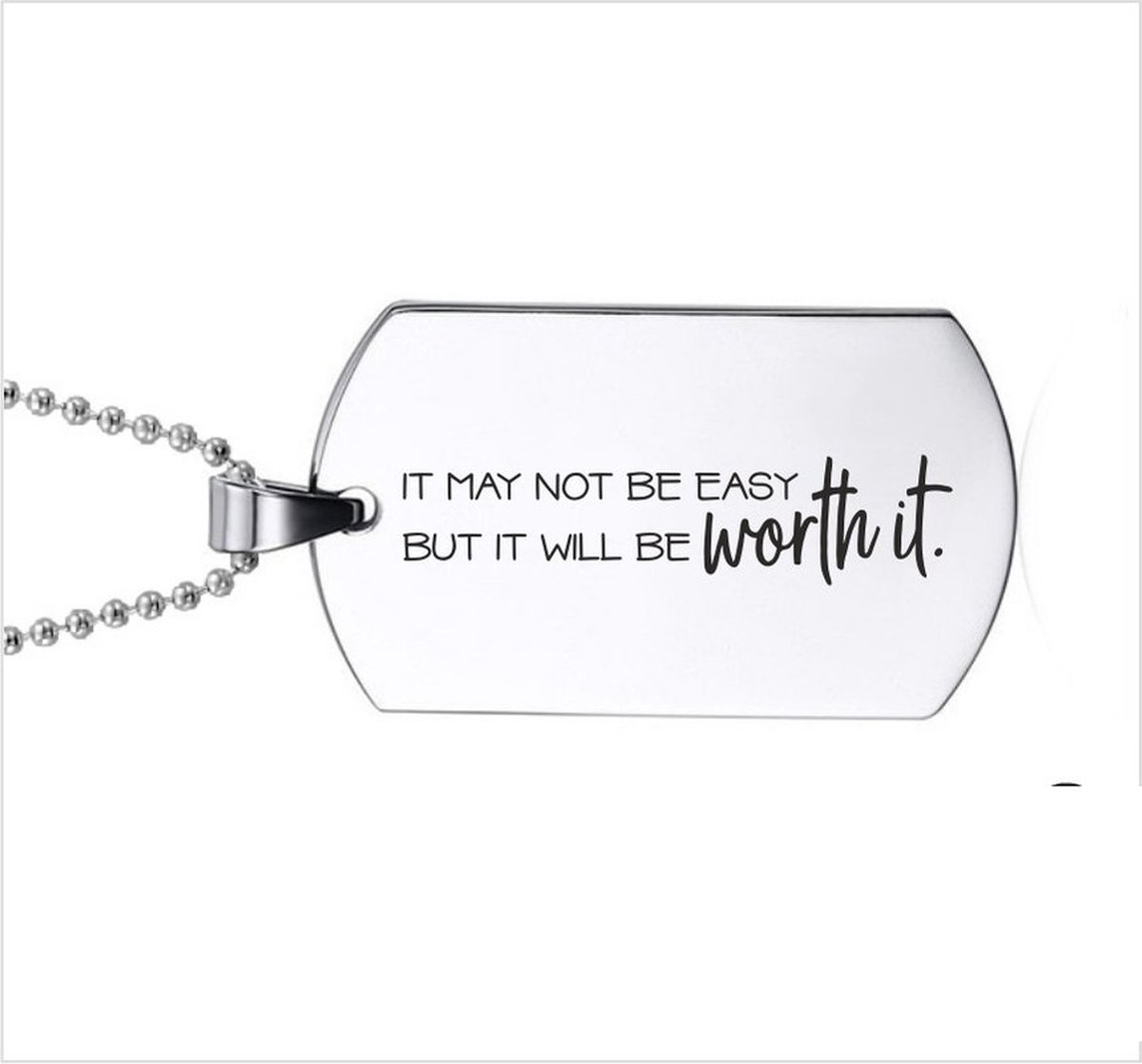 Ketting RVS - Will Be Worth It