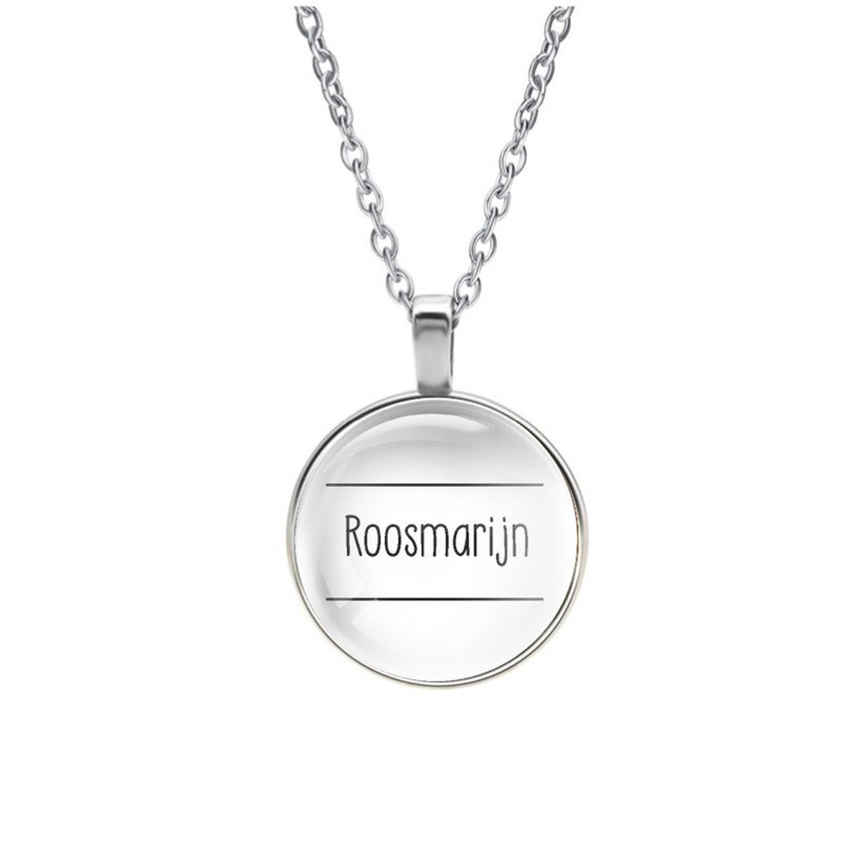 Ketting Glas - Roosmarijn