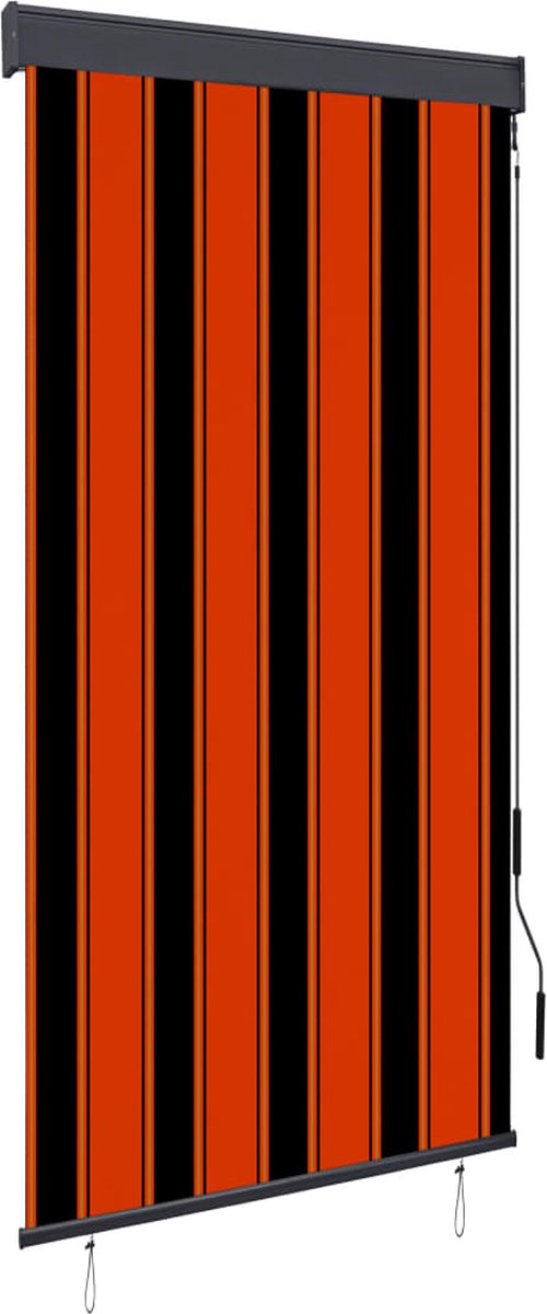 Decoways - Rolgordijn voor buiten 80x250 cm oranje en bruin