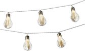LED bulb stringerlichting met bloem 10 lampen lengte 180cm werkt op 2xAA