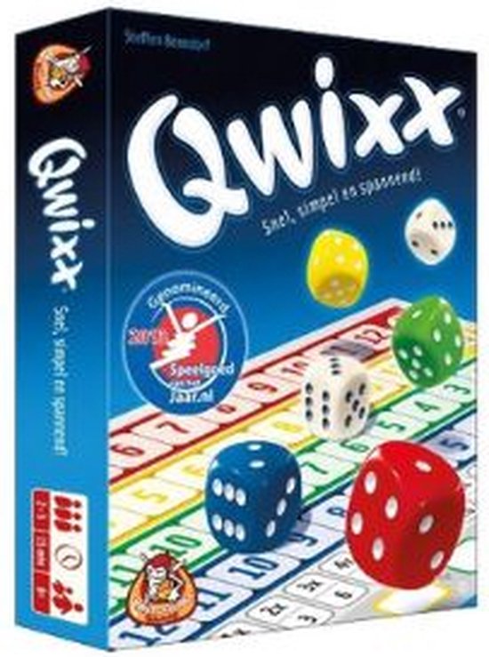 White Goblin Games - Qwixx - dobbelspel - basisspel cadeau geven