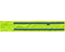 WOWOW Fluo band met reflecterende banden en velcro sluiting