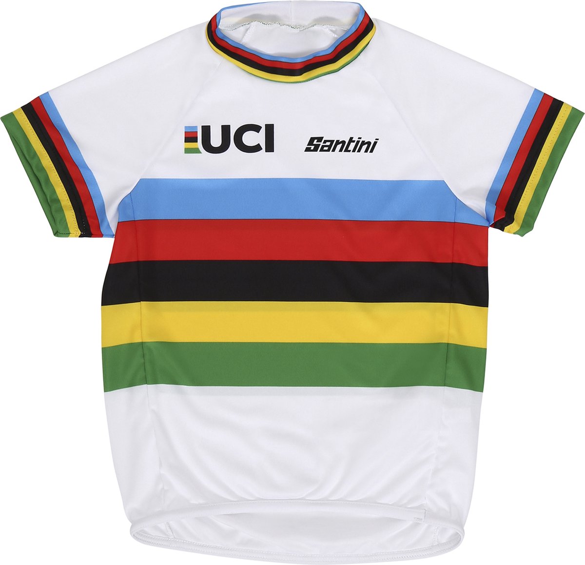 Santini Fietsshirt korte mouwen Kids UCI World Short Sleeve Jersey -... bol.com