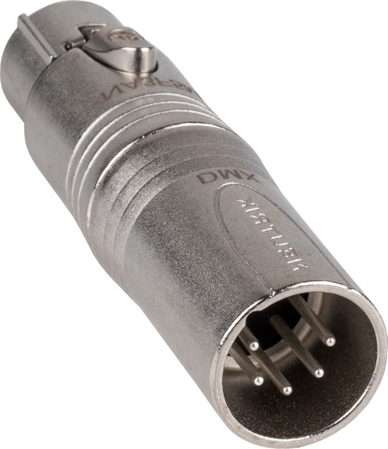 Neutrik NA3F5M cable gender changer XLR (5-pin) XLR (3-pin) Gris