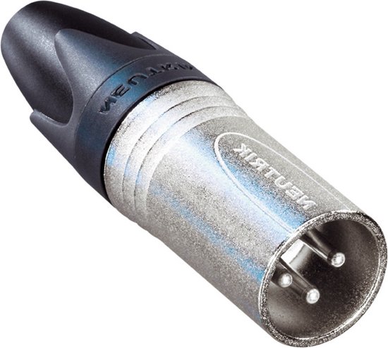 Neutrik NC3MXX XLR-connector Stekker, recht Aantal polen: 3 Zilver 1 stuk(s)