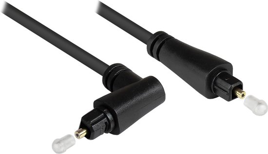 Digitale optische Toslink audio kabel met haakse connector en draaibare kop  - 4mm /... | bol.com