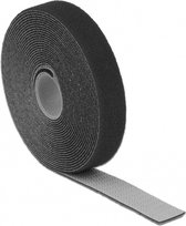 Klittenband rol 20mm / zwart (5 meter)