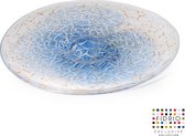Design Schaal Plate Diam - Fidrio GOLDEN WIRE - glas, mondgeblazen - diameter 45 cm