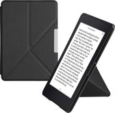 kwmobile case geschikt voor Amazon Kindle Paperwhite - Met standaard - E reader cover van kunstleer - In zwart