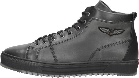 PME Legend Titon Hoge sneakers - Leren Sneaker - Heren - Zwart - Maat 43 |  bol