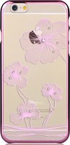 Coque iPhone 6 6s COMMA flowers - Cristaux Swarovski - Lilas Violet Chrome