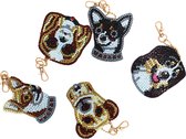Diamond Painting Honden - Volwassenen - Hobby - Kinderen - volledig pakket hond - Kinderfeestje - Sleutelhanger - Hanger
