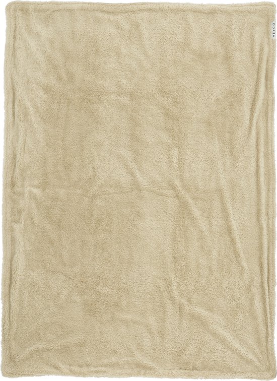 Meyco Baby Mini Knots teddy ledikant deken - sand - 100x150cm van Meyco — afbeelding 3