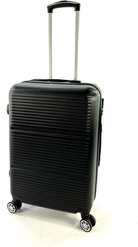 MY TRAVEL BAG Stoffen reiskoffer trolley uitbreidbaar met dubbele wielen (M/ L/XL/XXL of set van 4) zachte bagage, lila, Großer Koffer (75cm), Stoffen koffer met dubbele wielen