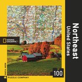 Northeast United States - 100 Stukjes New York Puzzle Company Mini Puzzel - 0819844014568