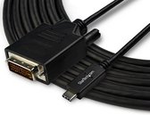 StarTech USB-C naar DVI (M/M) kabel - 3 meter - Zwart