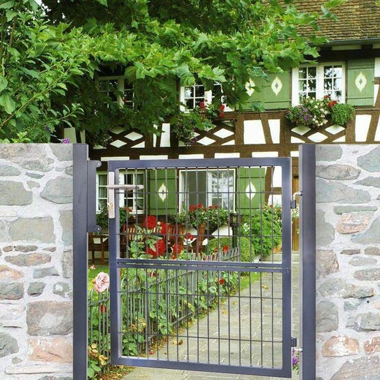 Portail de jardin-Portail de clôture de jardin 100 × 100 cm Portail de ferme  en acier... | bol.com