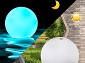 Boule lumineuse LED - intérieur et outdoor - 16 modes de couleurs - ballon de plage décoratif avec éclairage LED - éclairage piscine - éclairage jardin - décoration jardin