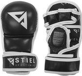 Stiel Sparring MMA Handschoenen - Shooter - Zwart - Leer - XS
