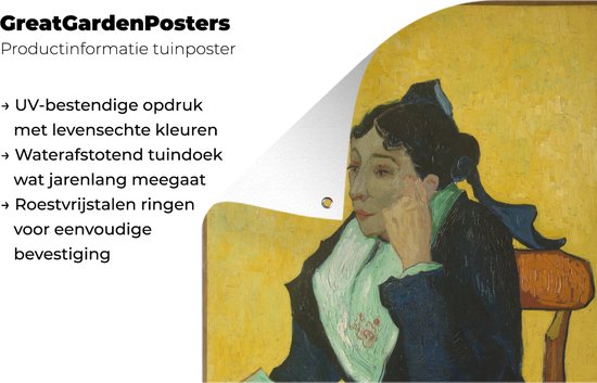 L'Arlésienne - Peinture de Vincent van Gogh Jardin poster 30x40 cm - petit - Toile de jardin / Toile d'extérieur / Peintures d'extérieur (décoration de jardin)