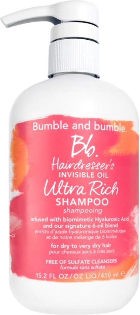 Bumble and bumble Hairdresser's Invisible Oil Ultra Rich Shampoo 450ml - Normale shampoo vrouwen - Voor Alle haartypes
