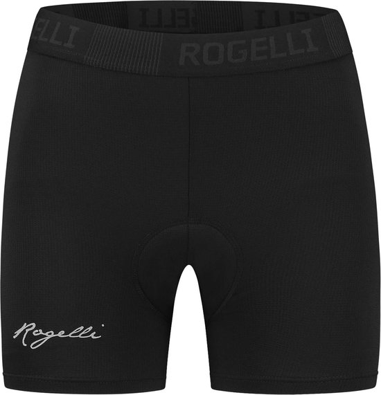 Foto: Rogelli fietsonderbroek dames met zeem zwart xs