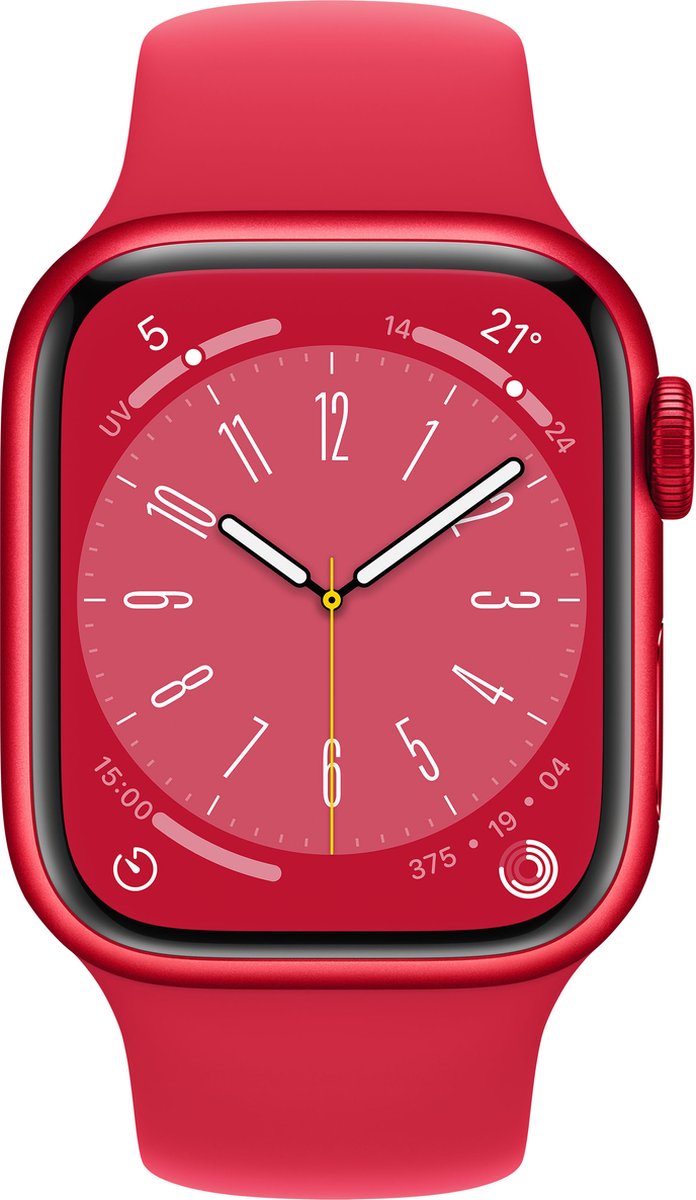 Apple Watch Series 8 OLED 41 mm 4G Rood GPS