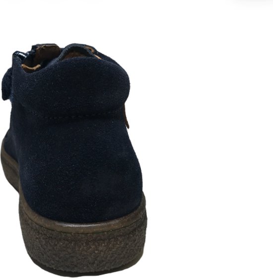 naturino baskets montantes en cuir à lacets et fermeture éclair taille 33 Albus marine