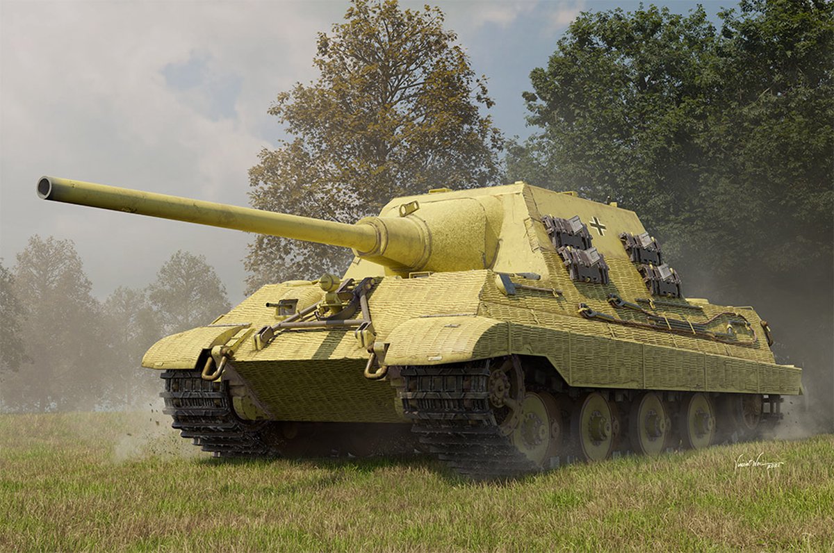 HobbyBoss Modelbouwpakket Auto - 84564 German Sd.Kfz.186 Jagdtiger - Porsche Prod. Plastic - 1:35 - Modelbouw