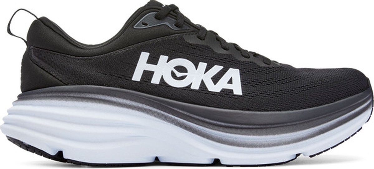 HOKA One One Bondi 8 Heren - Sportschoenen - Hardlopen - Weg - zwart/wit