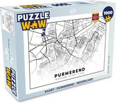 Puzzle Carte - Purmerend - Pays- Nederland - Planet'Puzzles - Puzzle 1000 pièces adultes