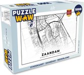 Puzzle Plan de la ville - Zaandam - Pays- Nederland - Puzzle - Puzzle 1000 pièces adultes - Carte