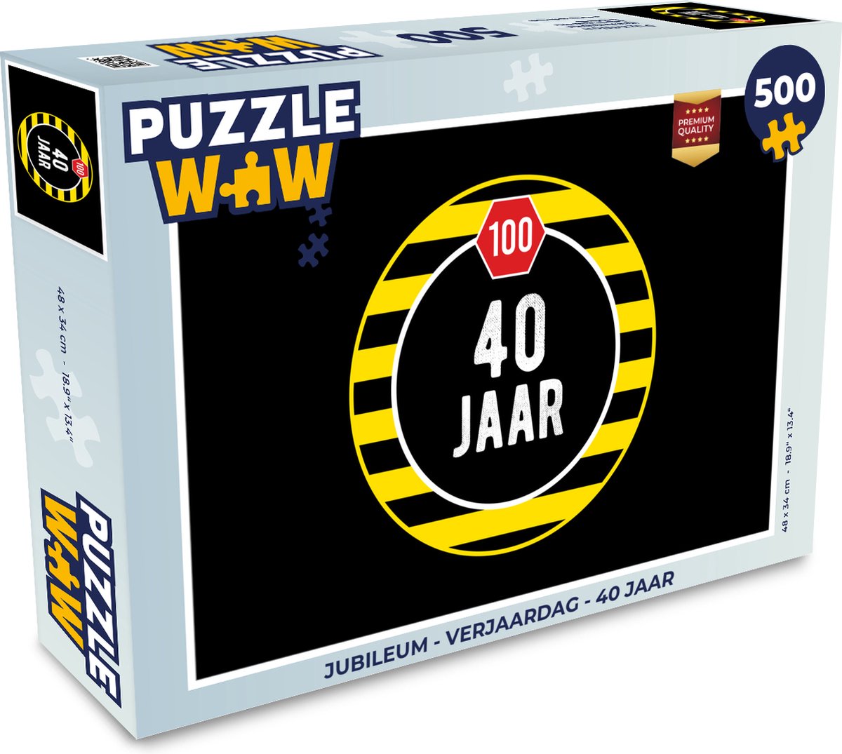 Puzzel Jubileum - Verjaardag - 40 jaar - Legpuzzel - Puzzel 500 stukjes