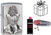 Geschenkset Zippo- ZIPPO met ZIPPO BENZINE en Vuursteentjes-uniek cadeau