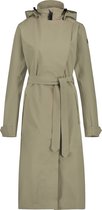 AGU Trench Coat Imperméable Long Urban Plein air Femme - Vert Pistache - XS