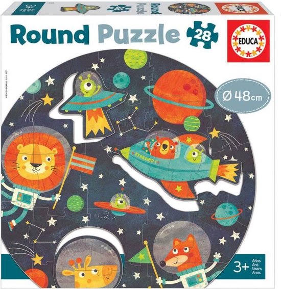 Puzzel Numéros Meerkleurig - Kinderdecoratie