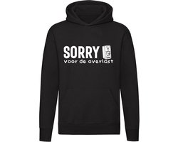 Sorry voor de overlast | Feestje | Feest | Speaker | Carnaval | DJ | Party | Hardcore | Rock |  | Muziek | Unisex | Trui | Sweater | Hoodie | Capuchon | Zwart