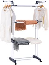 Inklapbaar Droogrek Universeel – Laundry Drying Rack -  Wasrek voor in de Badkamer/Tuin/Slaapkamer/Balkon – Duurzam  70 x 125 x 170 cm