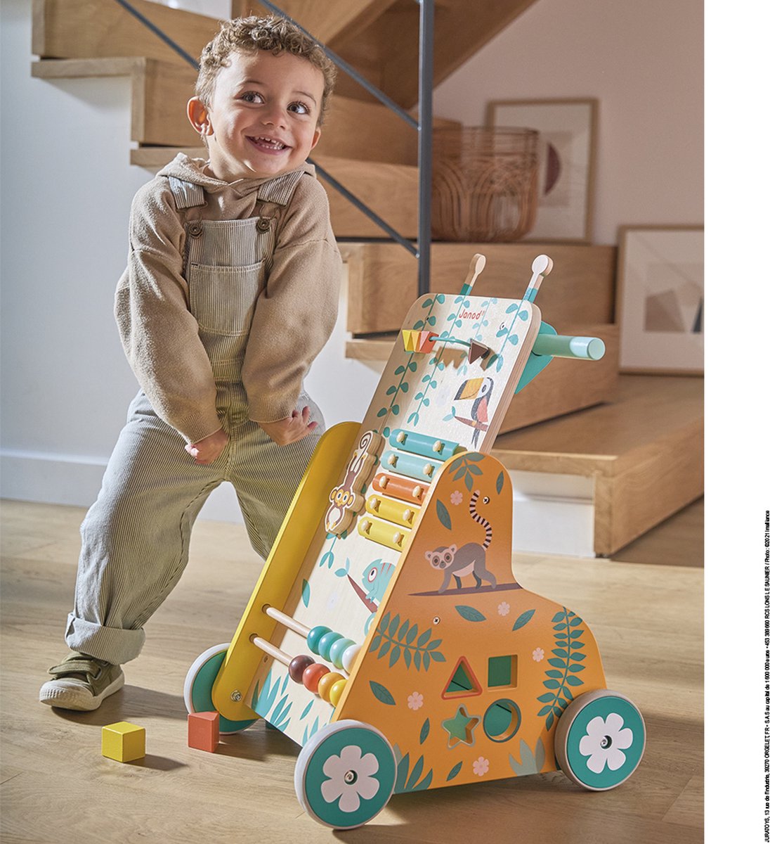 Janod - Tropik - Baby loopwagen met 6 activiteiten — afbeelding 16