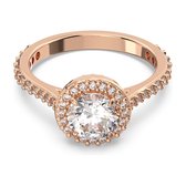 Swarovski Damen-Damenring Metall Swarovski-Kristall 50 Roségold 32022381