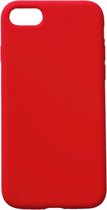 Casemania Hoesje Geschikt voor Apple iPhone 7 & 8 Rood - Liquid Siliconen Back Cover