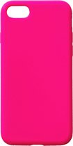 Casemania Hoesje Geschikt voor Apple iPhone 7 & 8 Neon Roze - Liquid Siliconen Back Cover