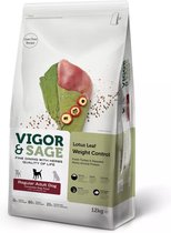 Vigor & Sage Hondenvoer Regular Weight Control Lotus Leaf 12 kg
